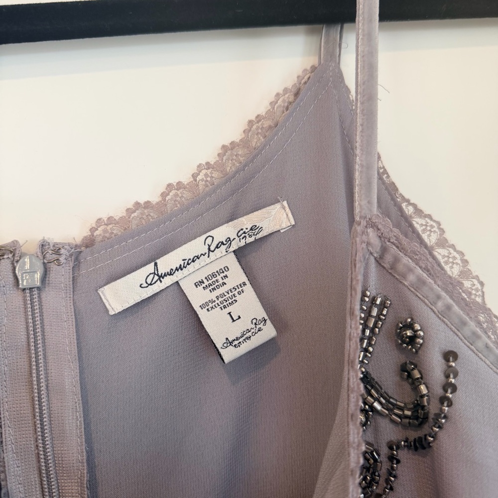 American Rag Cie Mini Dress, Beaded Front. - Picture 3 of 10